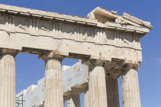 The Parthenon at the Acropolis in Athens, Greece