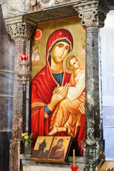 The famous byzantine monastery of Hosios Loukas in Central Greece