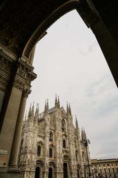 The Milan Cathedral or Duomo di Milano is the gothic cathedral church of Milan