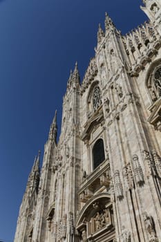 The Milan Cathedral or Duomo di Milano is the gothic cathedral church of Milan