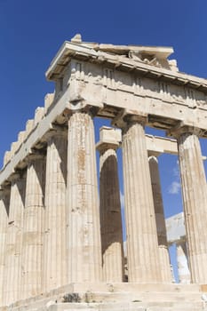 The Parthenon at the Acropolis in Athens, Greece