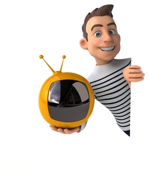 Fun 3D cartoon casual character