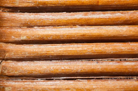 Wooden background. detail of wicker basket macro. rattan wood texture