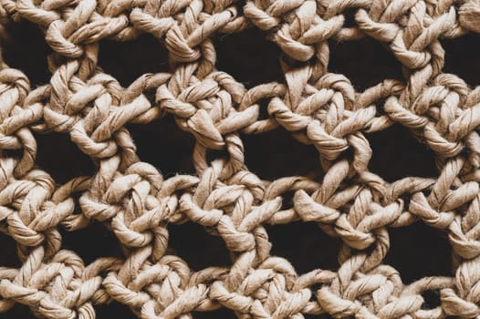 Wicker fibers macro. weaving close up. abstract braided background