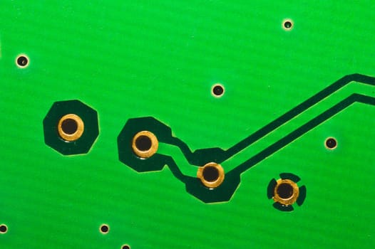 Electronic circuit board abstract background. computer motherboard close up. modern technologies. micro elements of computer with connections and traces. Intelligent technology