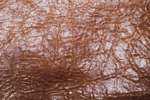 Old leather texture with scratches close up