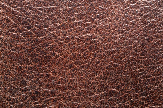 Brown leather texture background. rough material close up