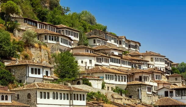 The city of a thousand windows, Berat in Albania, World Heritage Site by UNESCO