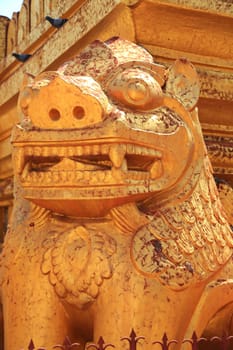 In Nyaung-U, Myanmar, visit the amazing Shwezigon Pagoda