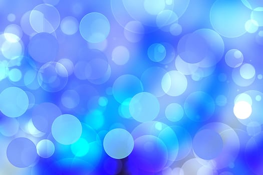 Abstract gradient of light blue turquoise pastel background texture with glowing circular bokeh lights. Beautiful colorful spring or summer backdrop.