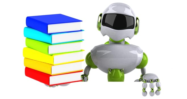 Green robot - 3D Illustration