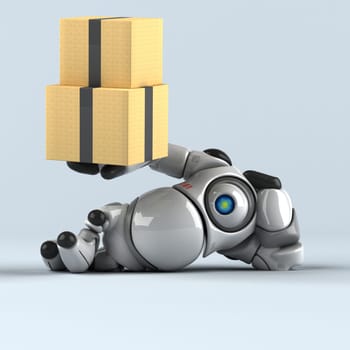 Big robot - 3D Illustration