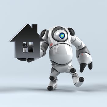 Big robot - 3D Illustration