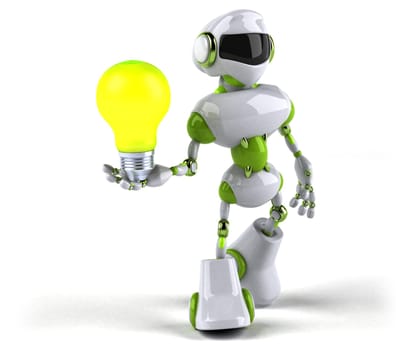 Green robot - 3D Illustration