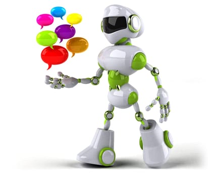 Green robot - 3D Illustration