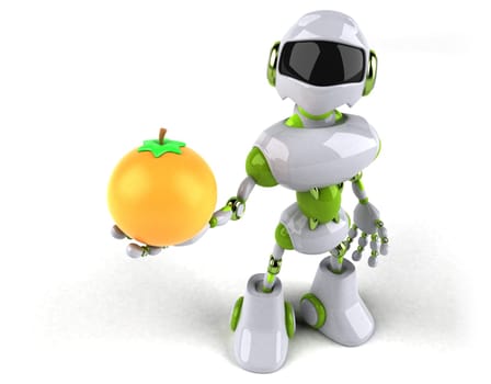 Green robot - 3D Illustration