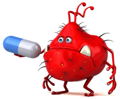 Fun germ - 3D Illustration