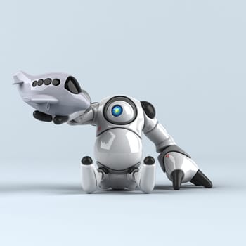 Big robot - 3D Illustration
