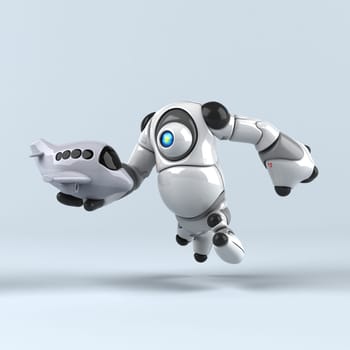Big robot - 3D Illustration
