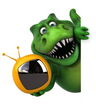 Fun dinosaur - 3D Illustration