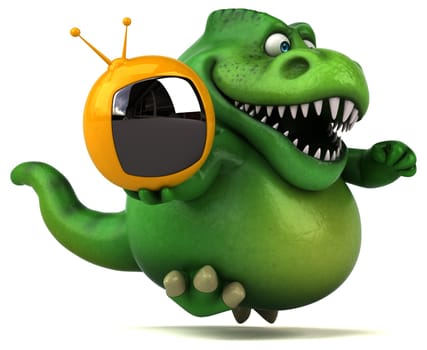 Fun dinosaur - 3D Illustration