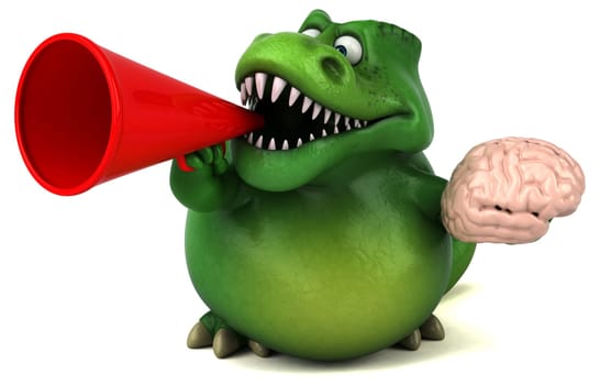 Fun dinosaur - 3D Illustration