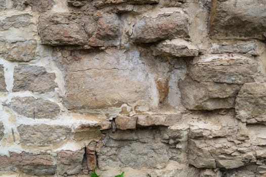 Rocky brick wall. stone wall background. abstract grunge texture. old masonry