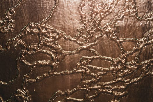 Brown rough texture with curves pattern