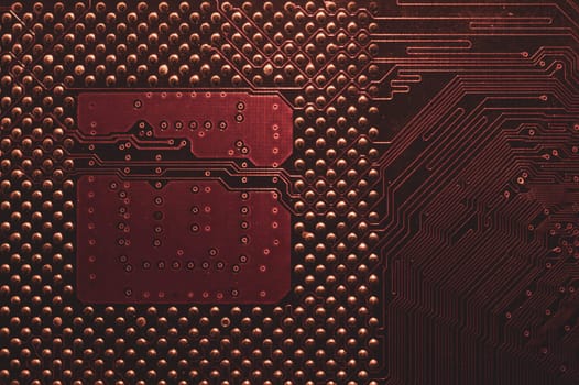Processor pins macro. computer motherboard close up. cpu pins on a circuit board. micro elements of computer central processor unit. modern technologies abstract background