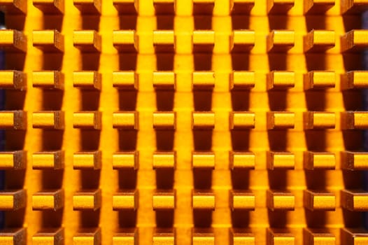 Computer radiator abstract macro background. processor cooling system. motherboard detail