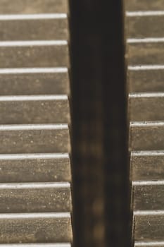 Computer radiator abstract macro background. processor cooling system. motherboard detail. line art