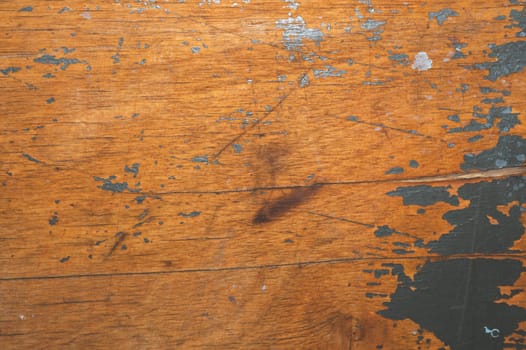 Rough wood with paint spots. old wooden texture. cracked and scratched surface