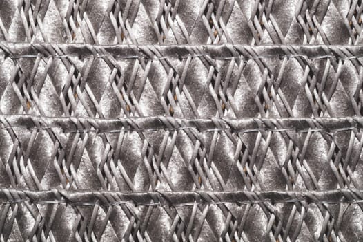 Woven background. texture of straw basket surface. weave texture