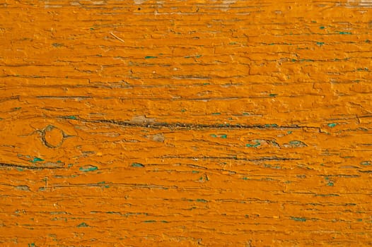 Shabby painted wood texture. old wooden background with peeling paint