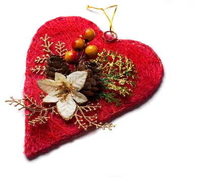 Christmas decoration isolated over white
