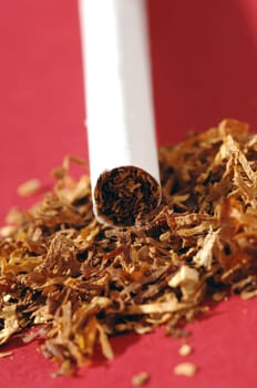 different types of cigarettes on a white background