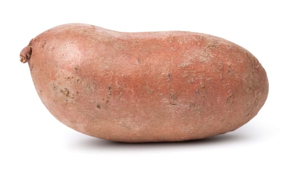Healthy sweet potato isolated over white background
