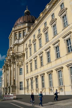rebuilt city palace with the new name Humboldt Forum in the center of Berlin