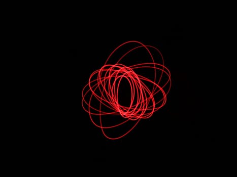 Light abstract forms symmetrical round different colors