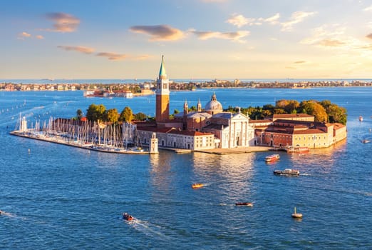 San Giorgio Maggiore Island in the lagoon of Venice, Italy.