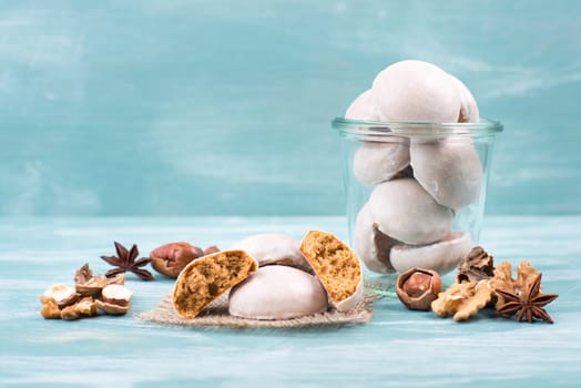 Pepper nuts, traditional german christmas sweets, nuremberg gingerbread, winter sweets