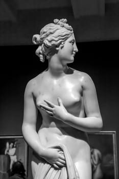 MILAN, ITALY - June 2020: Venere (Venus), 1817-1820, masterpiece of the sculptor Antonio Canova