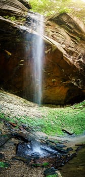 Scenic view of Yahoo Falls in Southern Kentucky