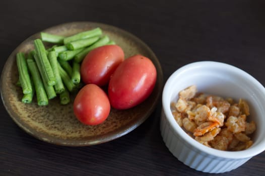 Som Tam Thai -Ingredients Papaya Salad Thai Food Style