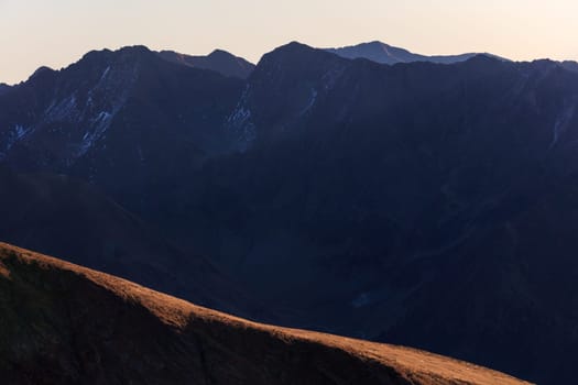 mountain landscape in the Fagaras Mountains, Romania