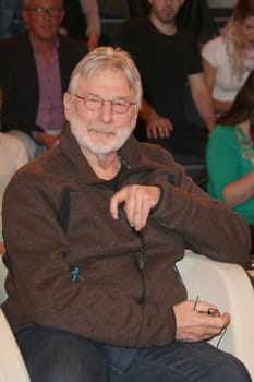 Stefan Schmidt (Cap Anamur Kapitaen),recording by Markus Lanz Sendung 1 at Studio Stahltwiete,Hamburg,21.04.2015