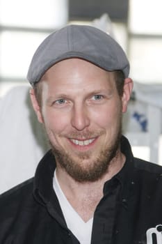 Master brewer Simon Siemsgluess,Steffen Wink,presenter for the RTL NITRO magazine BEEF! The Tv Magazine,Hamburg,20.04.2015