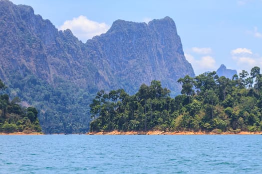 Khao sok park, mountain and lake in Suratthani, Thailand.