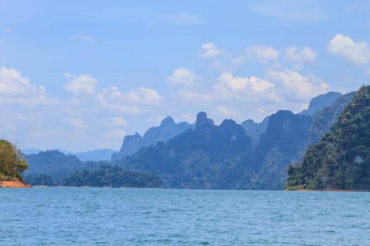 Khao sok park, mountain and lake in Suratthani, Thailand.