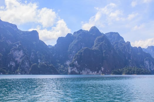 Khao sok park, mountain and lake in Suratthani, Thailand.